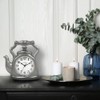 Presentime & Co. 11" Teapot Clock, Silent Non Ticking, Modern