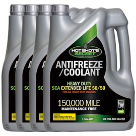 ‎Hot Shot's Secret 150,000 Mile 50/50 Prediluted Green Antifreeze/Coolant 4 Pack of 1 Gallon
