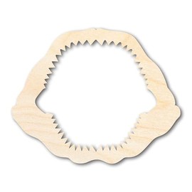 Unfinished Shark Jaw Shape | DIY Craft Cutout | up to 46" DIY 16" / 3/4"