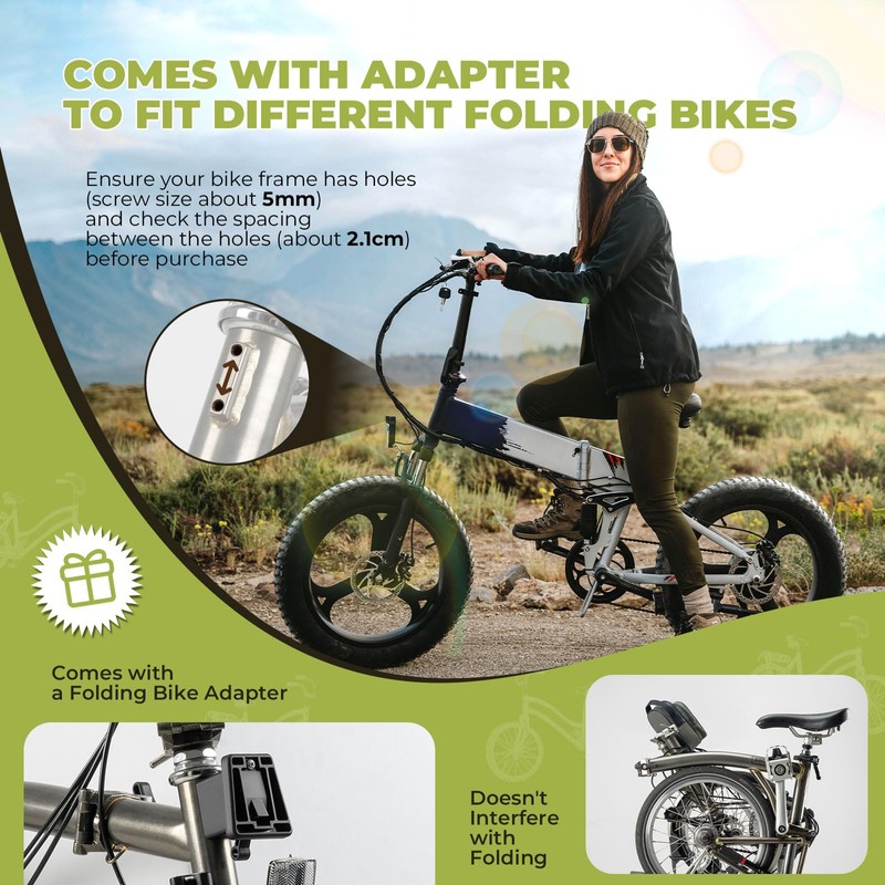 ROCKBROS Bicycle Bag Handlebar Bag Front Bag for Folding Bike