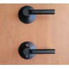 Schlage Matte Black Broadway Non Locking Door Lever Handle Passage