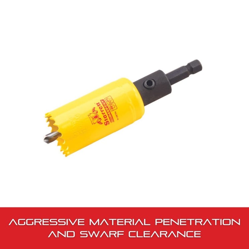 Starrett Bi-Metal Deep Cut Hole Saw with Arbor and Abrasion