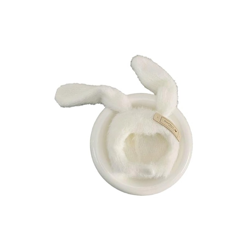 Plush Rabbit Ear Kigurumi Cap & Pants Set [For 3.9