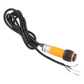 Photoelectric Sensor Switch,Detect Sensor DC 3 Wire 6-36V Pnp IR Photoelectric Sensor Switch E18-B03P1 5-30cm with Large Detection Distance