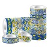 Bolsome 12Rolls Lemon Washi Tape Blue Tiles Yellow Lemon Printed