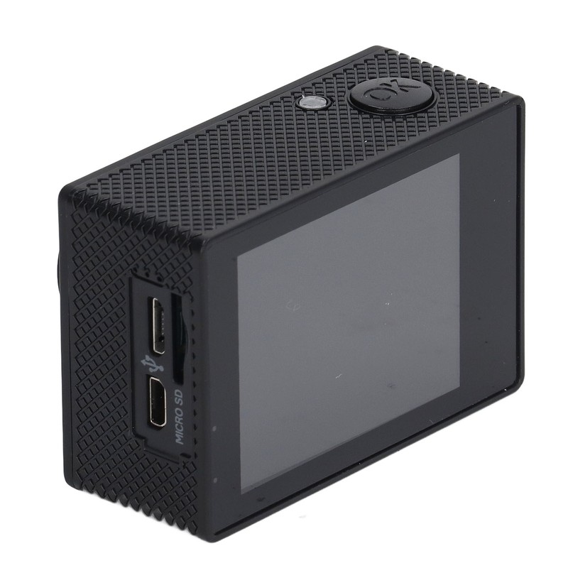 Outdoor Sports Camera 4K Wifi ABS Waterproof High Definition Black