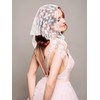 Fourluoo 4 Pcs Mantilla Chapel Veils for Church Catholic Short