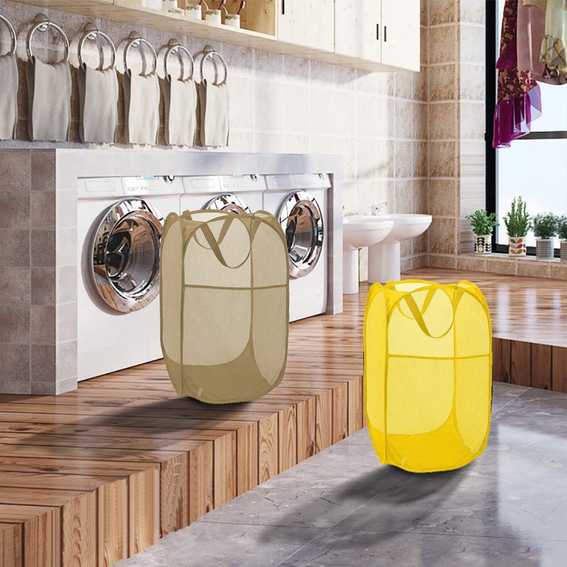 Bud - Cesta plegable de malla para ropa de colada