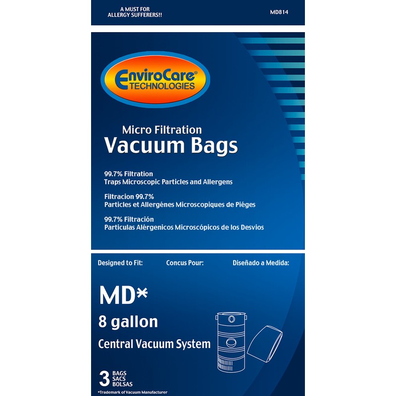 EnviroCare Replacement Micro Filtration Vacuum Cleaner Dust Bags for Modern
