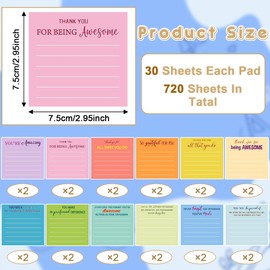 200 Sheets Sticky Notes Set, 76 x 76 mm, Transparent Sticky Notes, Super Waterproof Sticky Notes for Labelling Office Documents or Books, for School, Office, Kitchen, Home