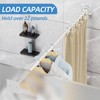 CorkLatta White Shower Curtain Rod,1 Inch Diameter Stainless Steel Adjustable
