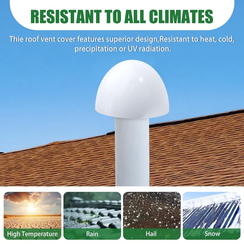 Roof Vent Cap for 1.5" 2" 3"Roof Ventilation Cover
