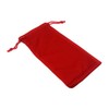 WS UK Soft Microfibre Sunglasses Case with Drawstring [Red, Pack