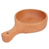 Wooden Bowl with Handle Noodle Bowl for Salad Fruit Soup