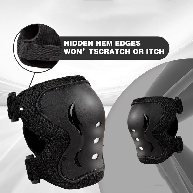 6 Pcs Knee and Elbow Pads 6 in 1 Adjustable
