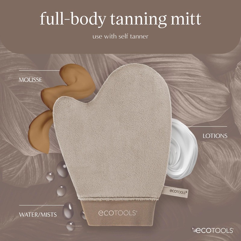 EcoTools Good Tan Full-Body Tanning Mitt, For Self Application, Use