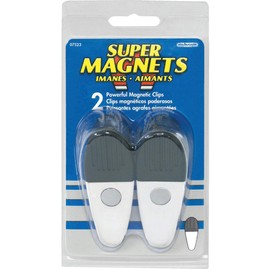 Große Weiß magnetischen Clips mit Neodym-Magnet, 3–1/5,1 cm Länge (Pack von 2)