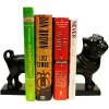 Livevie Pug Figure Decorative Bookends, Heavy Duty Metal Non-Skid Bookends