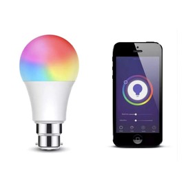 MAXIM LED Bayonet Cap (RGBW Full Colour Changing) - 9watt (60watt) 806 Lumens - A60 GLS - PA - Pearl - Dimmable via App - Smart WIFI - 60MSLGRGBWBC1PKB
