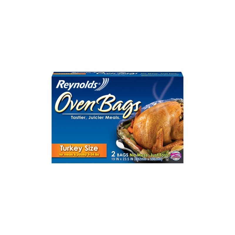 Reynolds Turkey Size Oven Bags, 2 ct Plastic (FOR MEATS