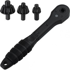 kjsdsss 2-in-1 Ratchet Drill Chuck Key Wrench – Universal Chuck Key Replacement Tool for Drill, Compatible with Most Electric Drills and Power Tools (1 Set)