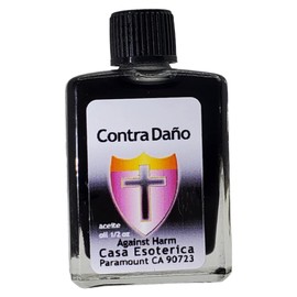 Against Harm Oil (Contra Dano Aceite) Spiritual Anointing Oil by CASA ESOTERICA MAGICK SPACE - Protection Spell - Shield from Negative Energy & Threats-0.5 FL OZ (12 Pack)