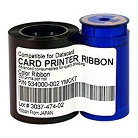 534000-002 Printer Ribbon for Datacard SD260 SD360 SP25 SP35 SP55 SP75 Plus Card Printer 534000-002 Compatible with YMCKT Ribbon 250 Images