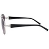 styleBREAKER Women's Sunglasses Black Gestell Silber-Schwarz / Glas Grau verlaufend