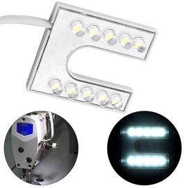 Yctze Flexible LED Gooseneck Sewing Machine Lamp with Magnetic Base EU Plug 110-265V