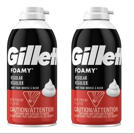 Gillette LOCAL PICKUP ONLY / 2 Gillette Foamy Regular Originale 11oz
