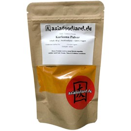 Asiafoodland - Turmeric / Curcuma - Haldi - Tumeric - Turmeric - Powder, Pack of 1 (1 x 80 g)