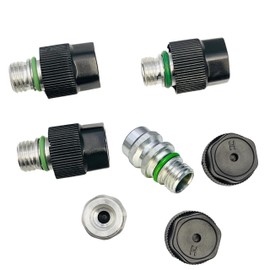 Air Conditioning Service Valve M12x1.5 Male High Side A/C Charge Port Valve Includes Caps Aftermarket Replacement For MT0105, 800-955, 59946, GM 52458184, 15-5438 (Pack of 2)