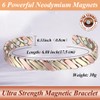 Cigmag Lymphatic Drainage Copper Bracelet for Women 99% Solid Pure