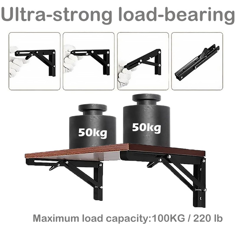 Vebetter Folding Console 450 mm, Pack of 2 Folding Console