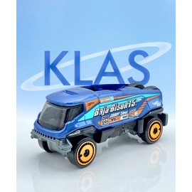 Hot Wheels Baja Bison T5 (Dark Blue) 7/10 HW Green Speed - 2023-143/250 (Short Card) - COMES IN A KLAS CAR KEEPER PROTECTIVE COLLECTORS CASE - HKG44