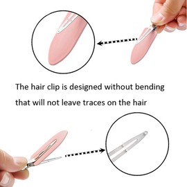 3 Color Hair Clips No Wrinkle Curl Pin Clips No Bending No Bending Hair Styling Accessories No Wrinkle Free Hairpins Flat Clips Makeup Face Wash - 24 Pieces