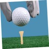 WOONEKY Golf Tees Bamboo 50pcs Golf Spikes Golf Markers Stands