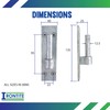 IRONTITE® Hooks On Plates Gate Hinges with 12mm Pin to