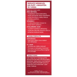 L'Oreal Paris Revitalift Triple Power Crema Anti-Envejecimiento para Ojos con Pro Retinol, Ácido Hialurónico y Vitamina C, Reduce Arrugas y Hinchazón 