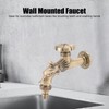 Antique Faucet G1/2 Engraved Brass Vintage Bronze Horse Shape Hanging