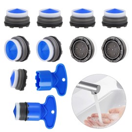 Aerators for taps, 10 pieces, aerator m18.2 aerator, tap aerator, foams quickly and saves water for tap with built-in aerator with a diameter of 18.2 mm