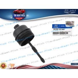 Hyundai, Kia Genuine Oil Filter Cap OEM Genesis Sorento Veracruz V6-3.8L 2008-2012 263503C300