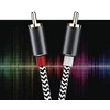 USB to 2-Male RCA Audio Aux Cable for PC Stereo