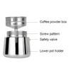 Eagle Beak Design Moka Pot Portable Stainless Steel Coffee Pot