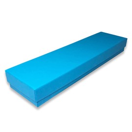 N'icePackaging 8 Qty - Light Sky-Blue Cotton Filled Gift Boxes - Size 8" x 2" x 7/8" - USA Made - - Holidays/Birthdays/Sales/Storage/Display/Travel