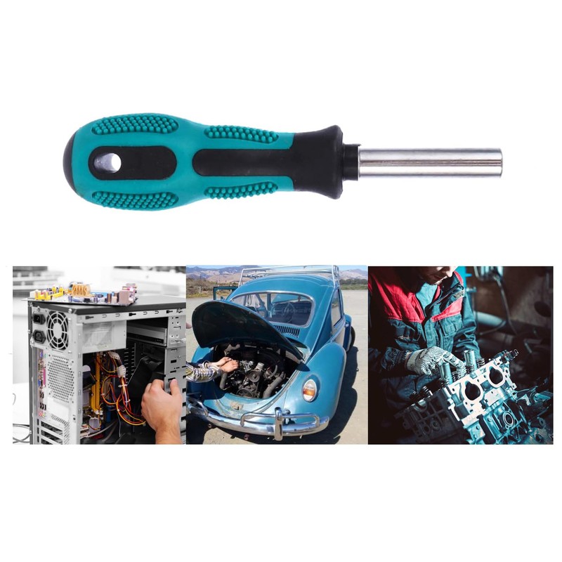 Bit Driver Handle,2 Pieces 1/4 inch Bit Driver Magnetic Screwdriver