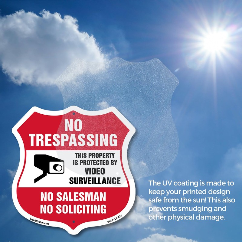 No Trespassing Sign This Property Is Protected By Video Surveillance