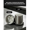 Portafilter Double and Luxe Basket compatible with Ninja Luxe Cafe
