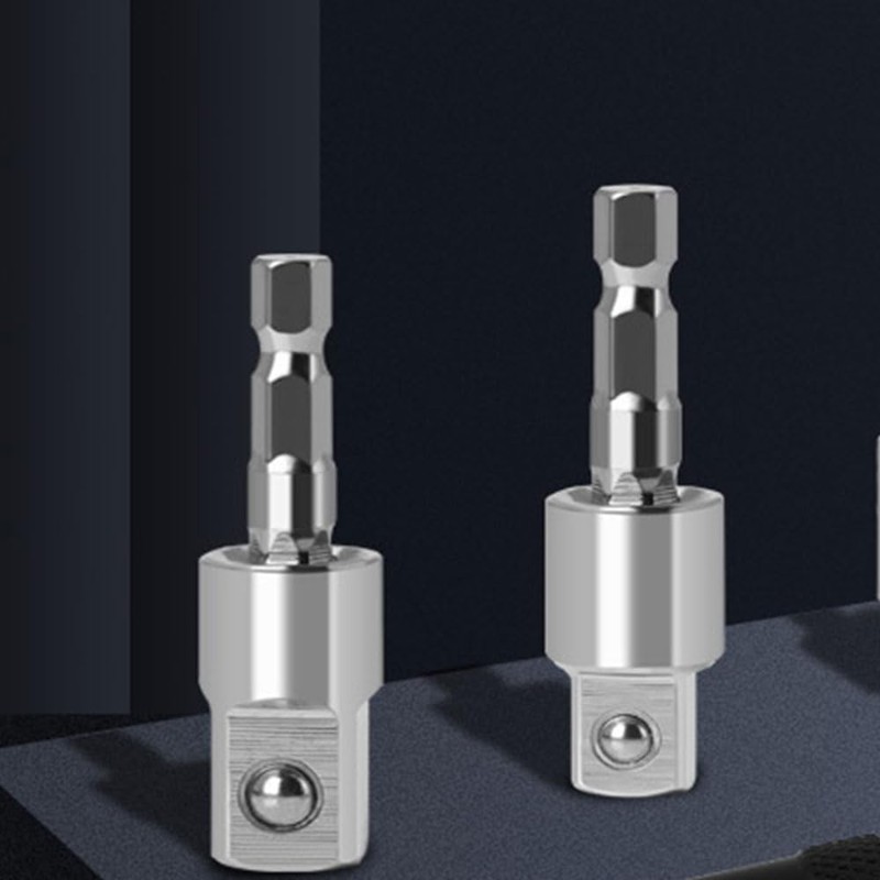 2 Pcs Impact Socket Drill Sockets Adapter Sets Impact Driver