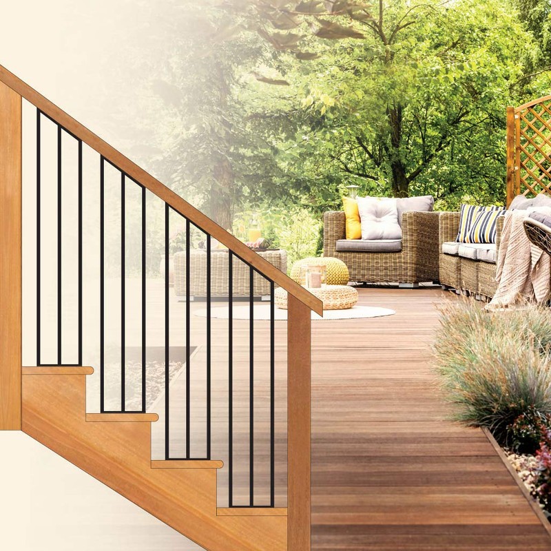 Nuvo Iron NSRP Napoletani Stair (7" x 34 1/4") Rail